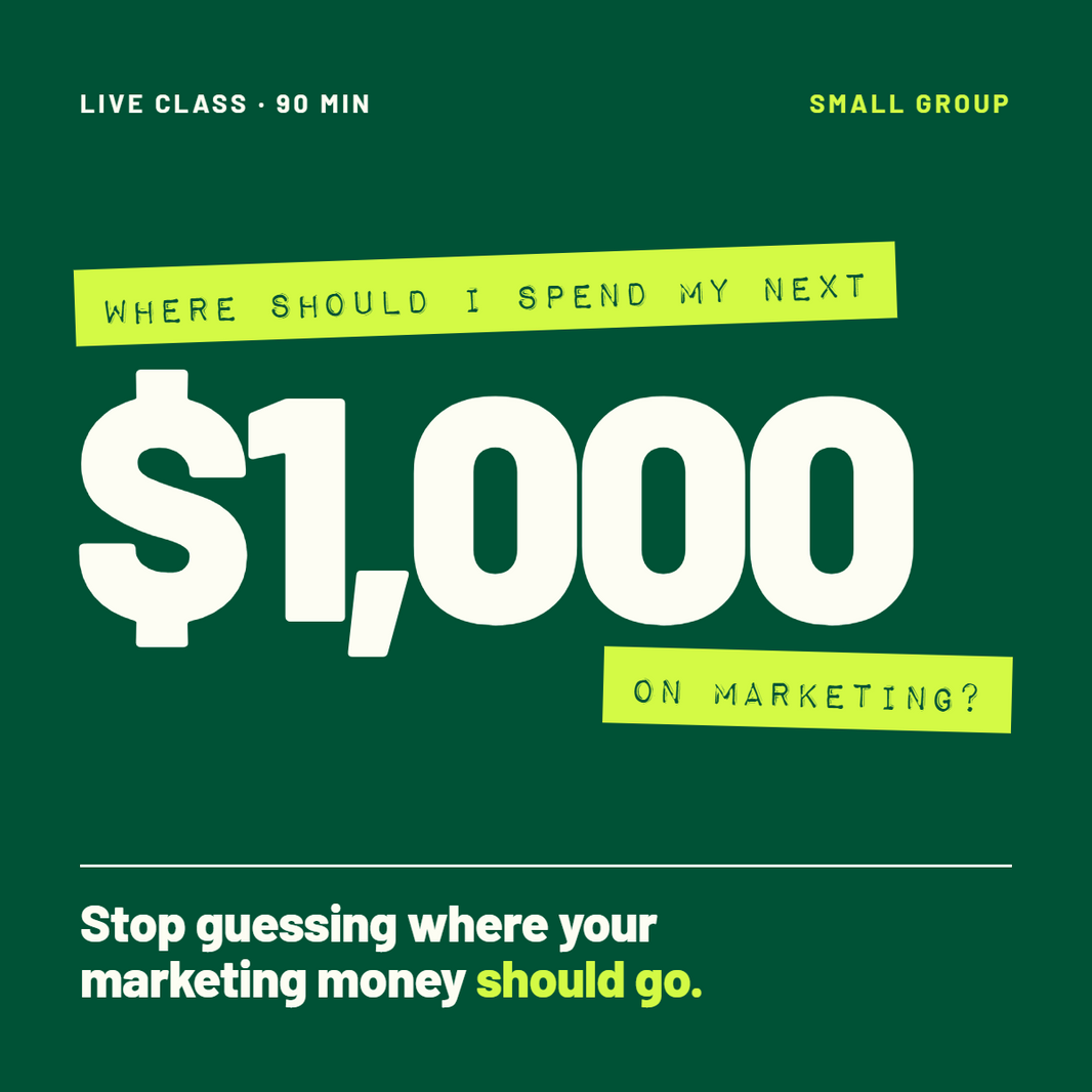 Where Should I Spend My Next $1,000 on Marketing?